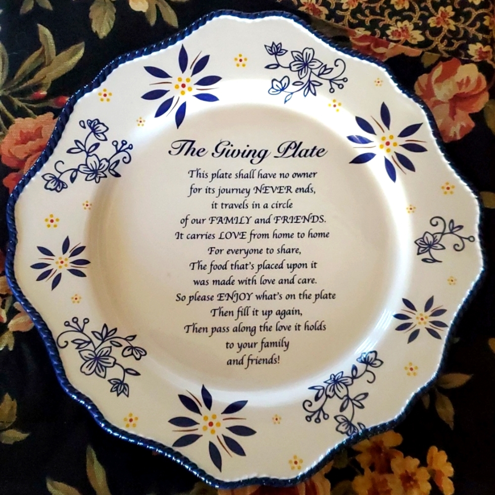 The Giving Plate 11" Serving Dish Family Friends Gathering